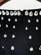 Black Embellished Sleeveless Maxi Dress H6586