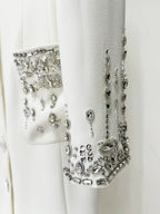 Black Embellished Tuxedo Maxi Dress H6464