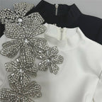 Black Embellished Two-Piece Gown H6454