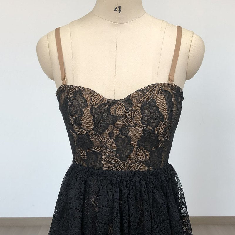 Black Lace Mermaid Evening Gown H6683