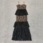 Black Lace Mermaid Evening Gown H6683