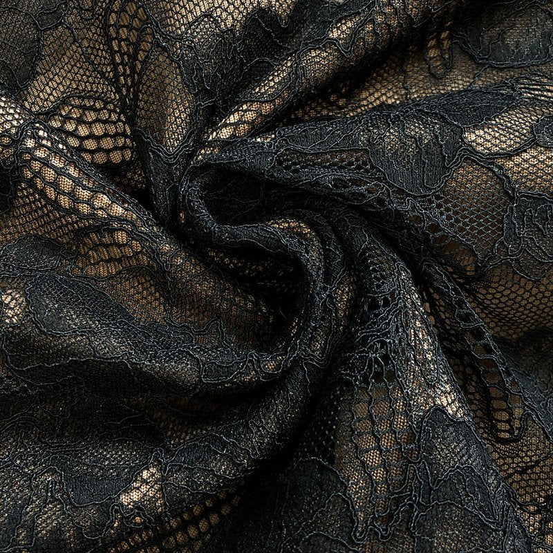 Black Lace Mermaid Evening Gown H6683