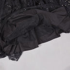 Black Mermaid Sequin Maxi Dress H6857