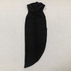 Black Rose Applique Bandage Dress H6439