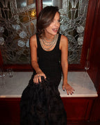 Black Rose Embellished Mermaid Gown H6845