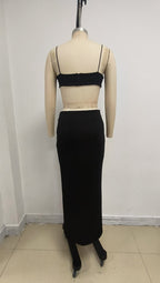 Black Rose Embellished Strappy Maxi Dress H6875