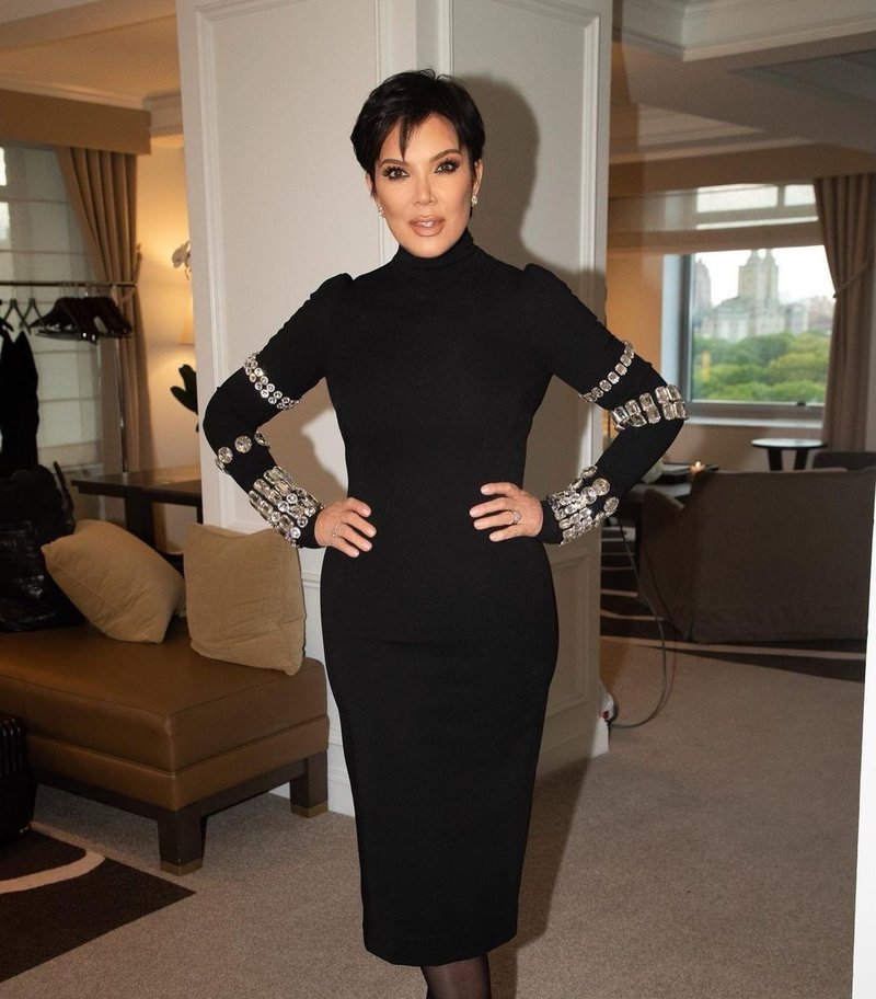 Black Sequin Sleeve Bodycon Dress H6083