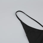 Black Spaghetti Strap Mermaid Gown H6267