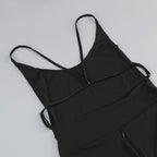 Black Spaghetti Strap Mermaid Gown H6267