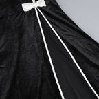 Black Velvet Bow Front Maxi Dress H7064
