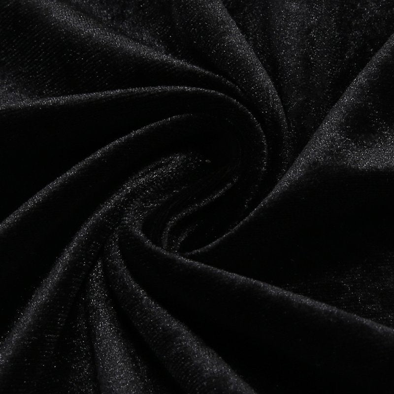 Black Velvet Bow Front Maxi Dress H7064