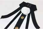 Black White Striped Pleated Mini Dress H6342
