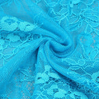 Blue Lace Sheer Mermaid Gown H6183