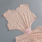 Blush Sequin Cutout Maxi Dress H7077