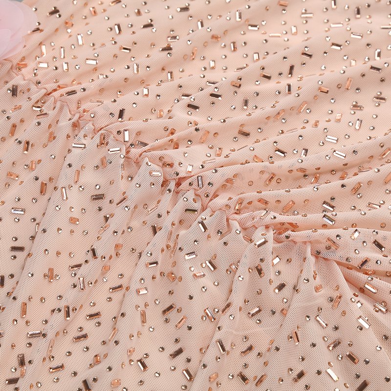 Blush Sequin Cutout Maxi Dress H7077