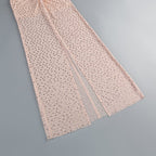 Blush Sequin Cutout Maxi Dress H7077
