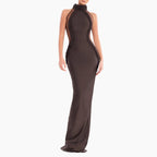 Braided Halter Sheath Gown H6843
