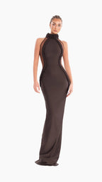 Braided Halter Sheath Gown H6843