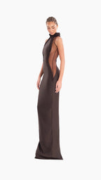 Braided Halter Sheath Gown H6843