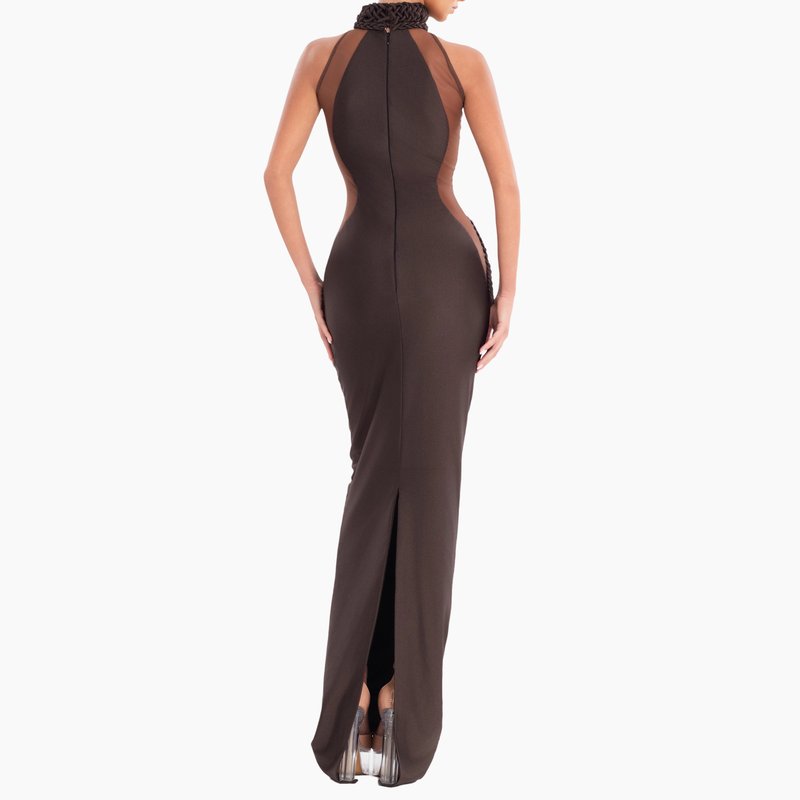 Braided Halter Sheath Gown H6843