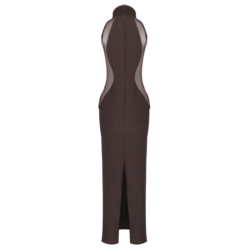 Braided Halter Sheath Gown H6843