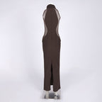 Braided Halter Sheath Gown H6843