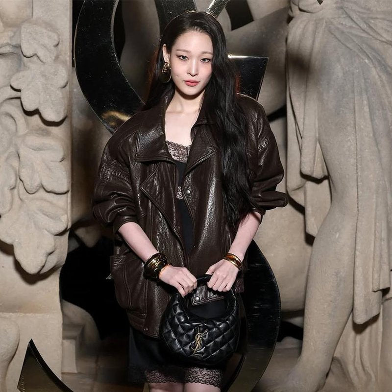 Brown Leather Moto Jacket H7024