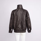 Brown Leather Moto Jacket H7024