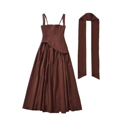 Fashion Burgundy Asymmetric Slit Maxi Dress H7160