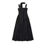Fashion Burgundy Asymmetric Slit Maxi Dress H7160