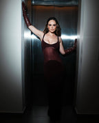Burgundy Sheer Panel Maxi Dress H6642