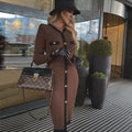 Button Front Knit Midi Dress H6242