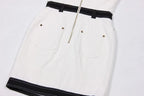 Collar Sleeveless Button Front Dress H6093