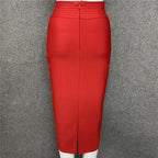 Colorful Button Front Pencil Skirts H217