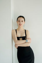 Cross-Strap Cutout Black Maxi Dress H6040