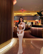 Cross-Strap Cutout Bodysuit Set H6191