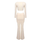 Cross-Strap Cutout Bodysuit Set H6191