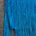 Cross-Strap Fringe Maxi Dress H6372