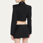Crystal Bow Cutout Blazer Set H5946