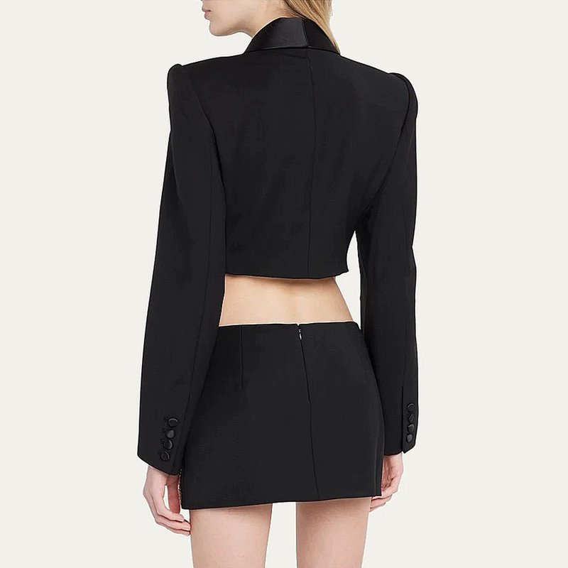 Crystal Bow Cutout Blazer Set H5946