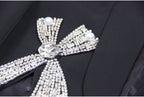 Crystal Bow Cutout Blazer Set H5946