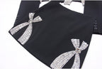 Crystal Bow Cutout Blazer Set H5946