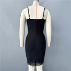 Crystal Embellished Corset Mini Dress H6751