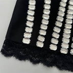 Crystal Embellished Corset Mini Dress H6751