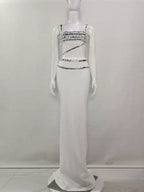 Crystal Embellished Cutout Mermaid Gown H6235