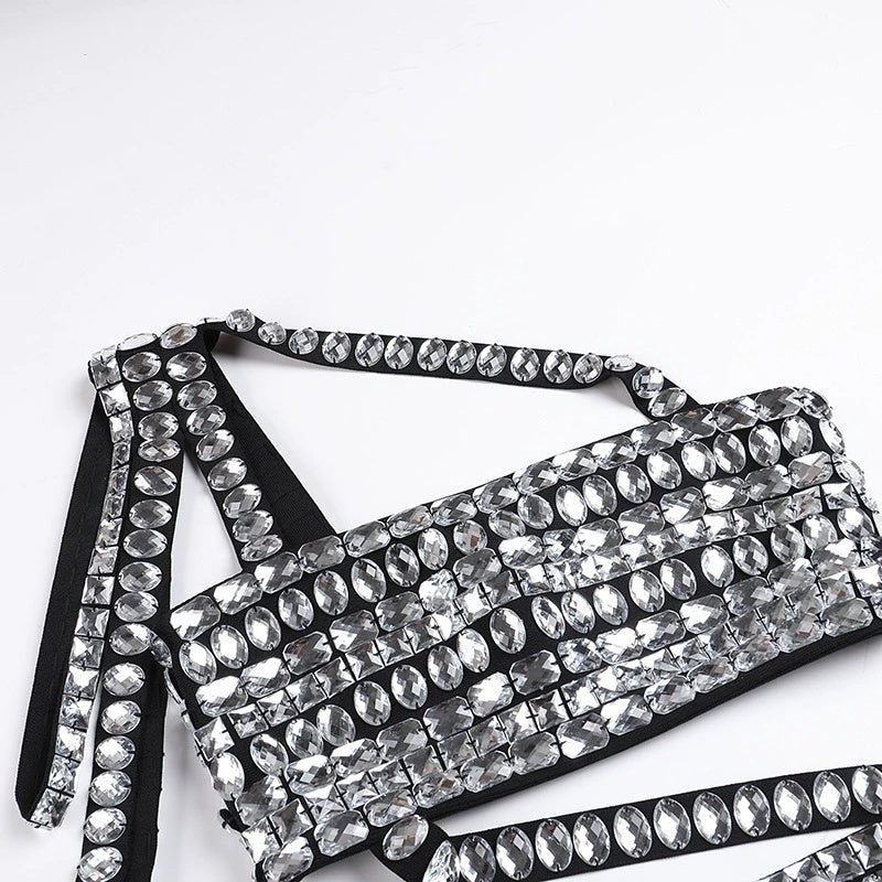 Crystal Embellished Cutout Mermaid Gown H6235