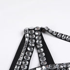 Crystal Embellished Cutout Mermaid Gown H6235