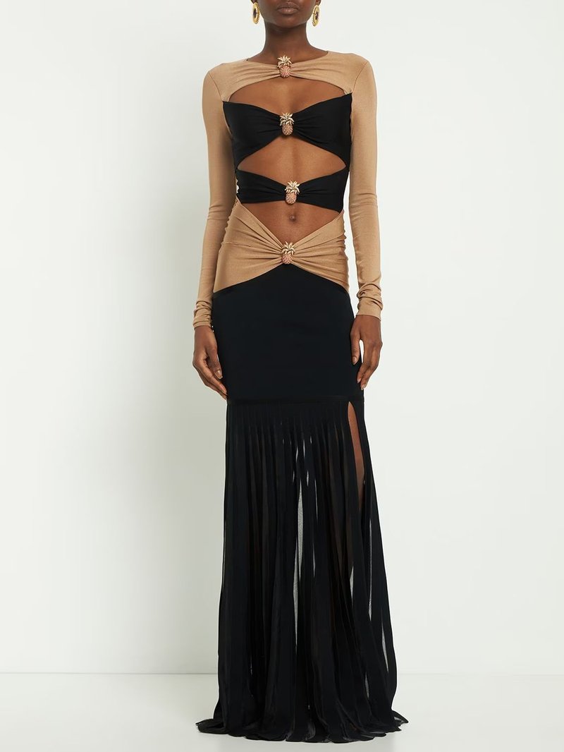 Cutout Bandage Midi Dress H5980
