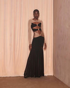 Cutout Bandage Midi Dress H5980