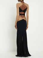 Cutout Bandage Midi Dress H5980